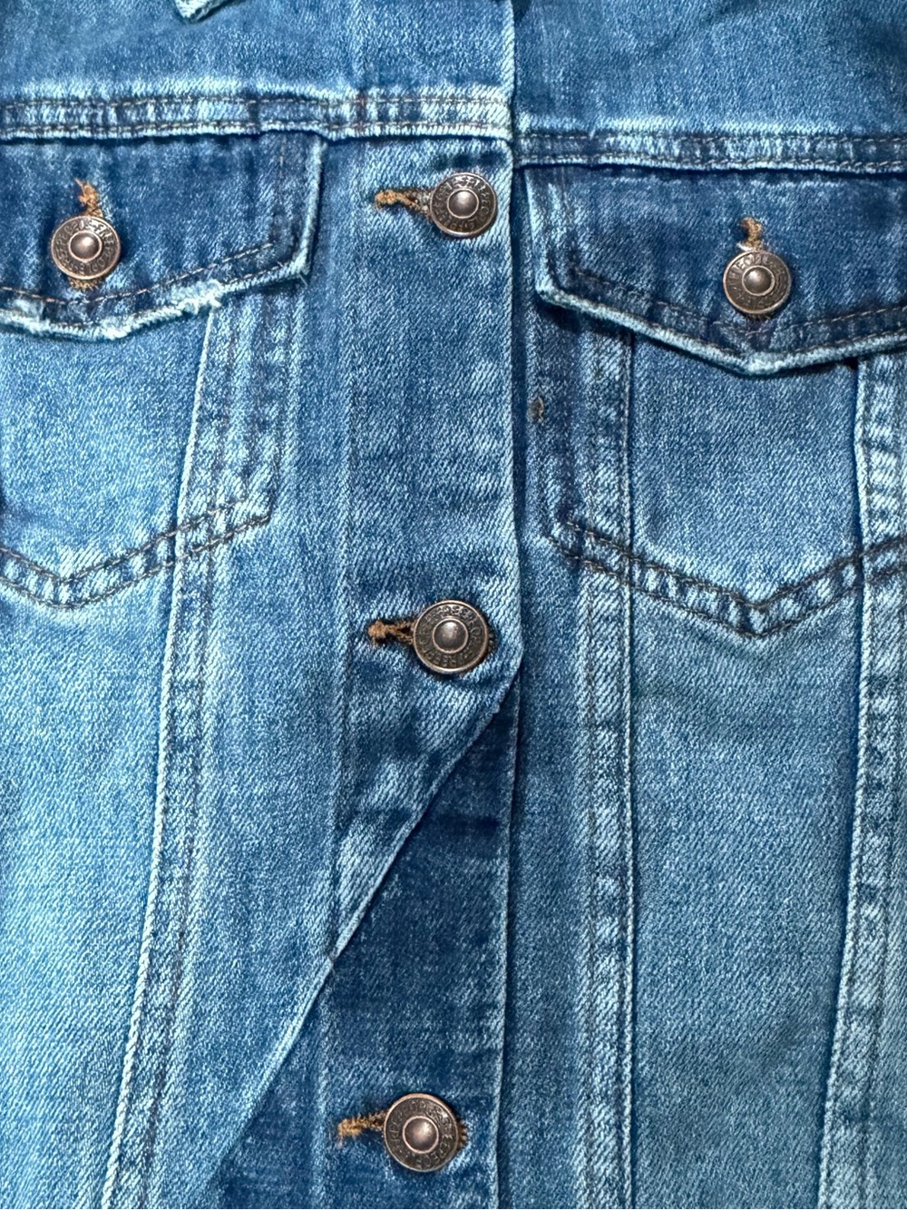 NWT Free People Rumours Classic Blue Denim Jean Jacket in Navy Small S - Picture 5 of 9